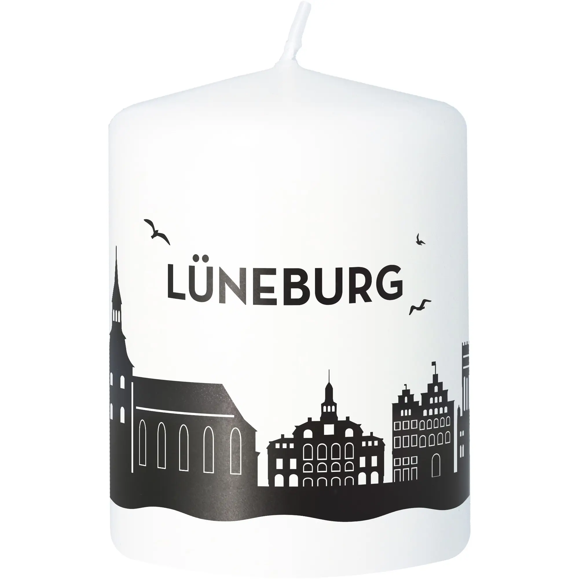 Stumpenkerze Skyline Lüneburg