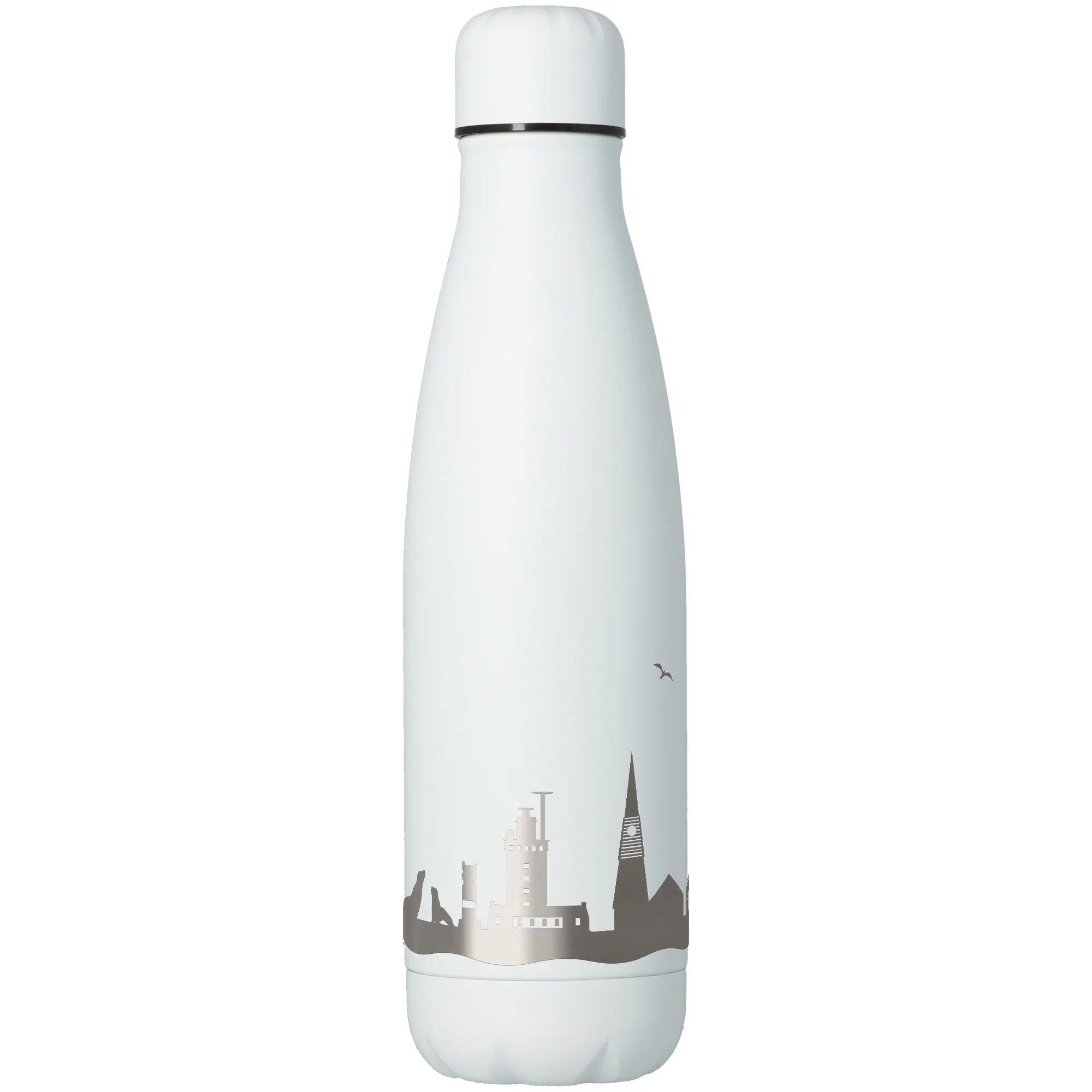 Goodtimes Trinkflasche Skyline Helgoland Weiß 500ml