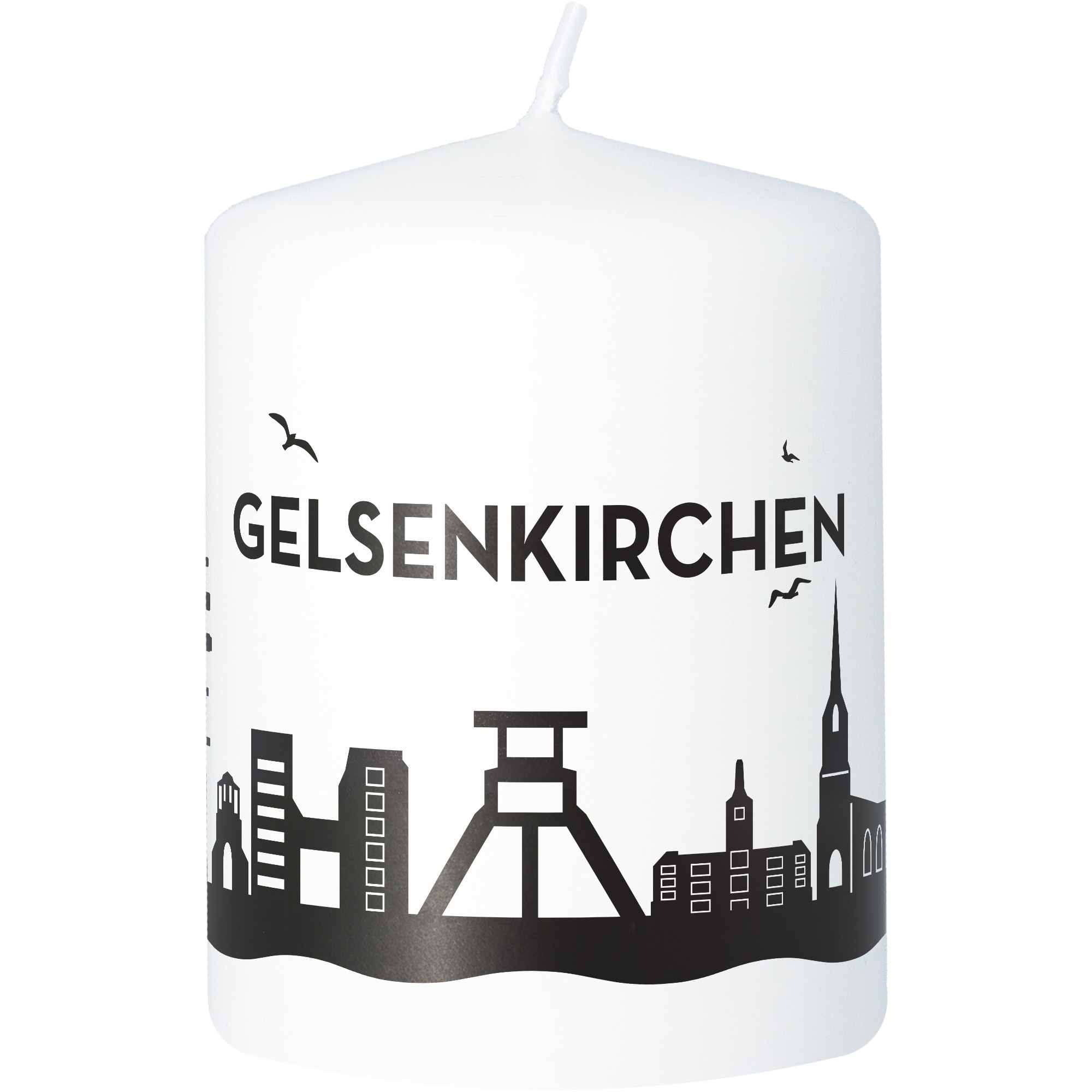 Stumpenkerze Skyline Gelsenkirchen