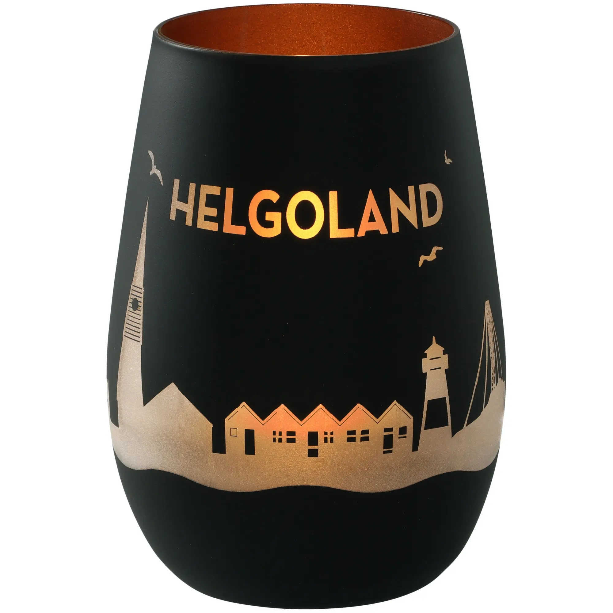 Windlicht Skyline Helgoland