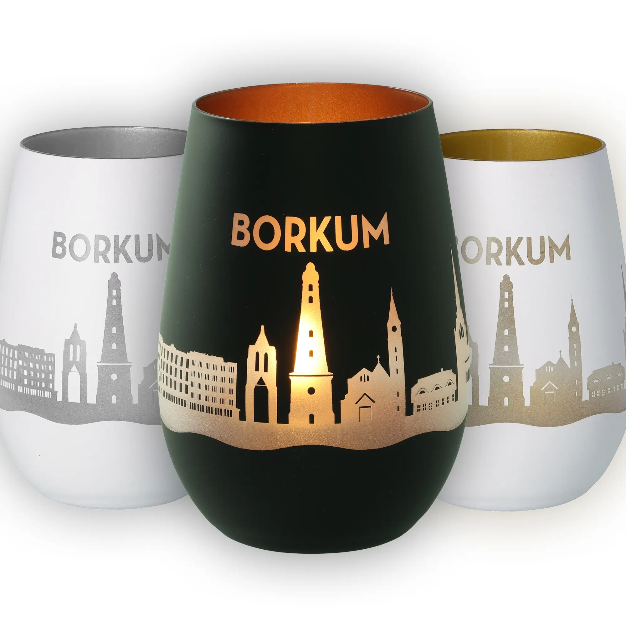 Windlicht Skyline Borkum