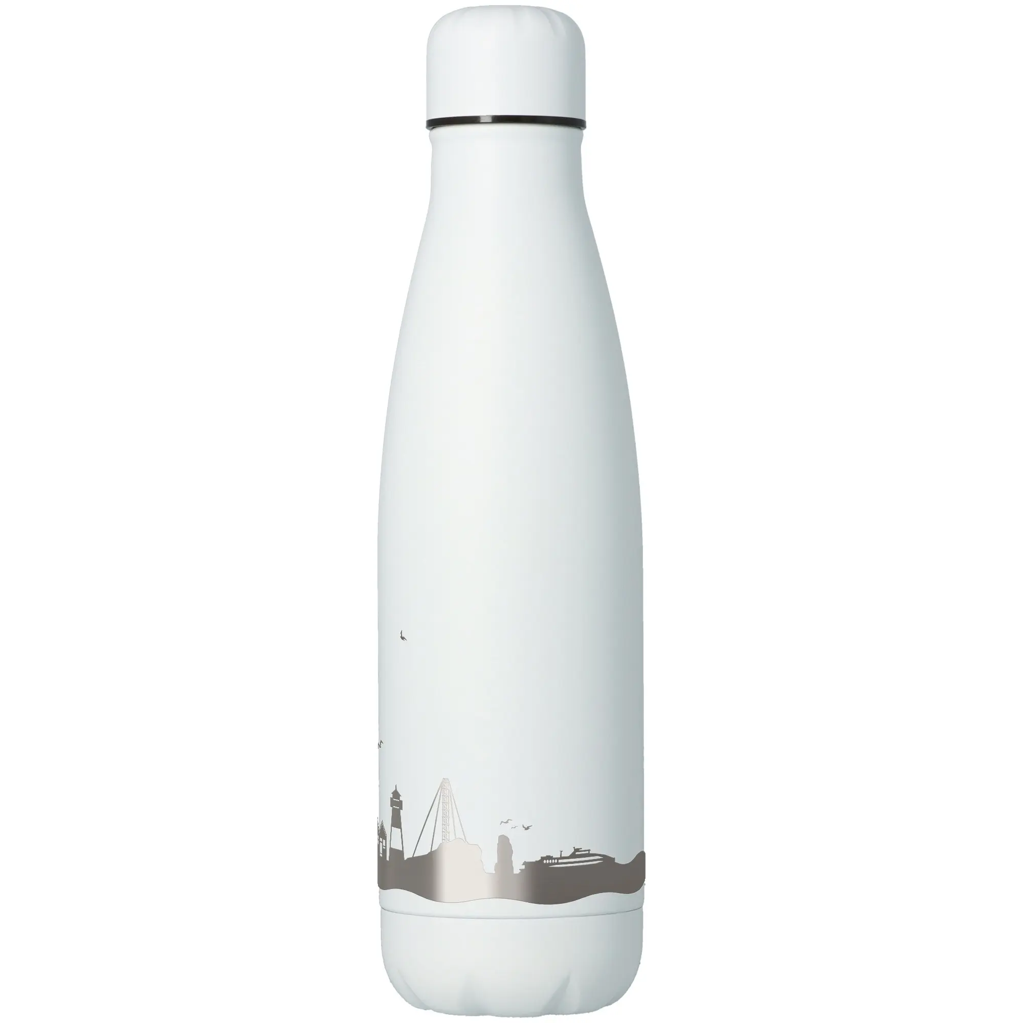 Goodtimes Trinkflasche Skyline Helgoland Weiß 500ml