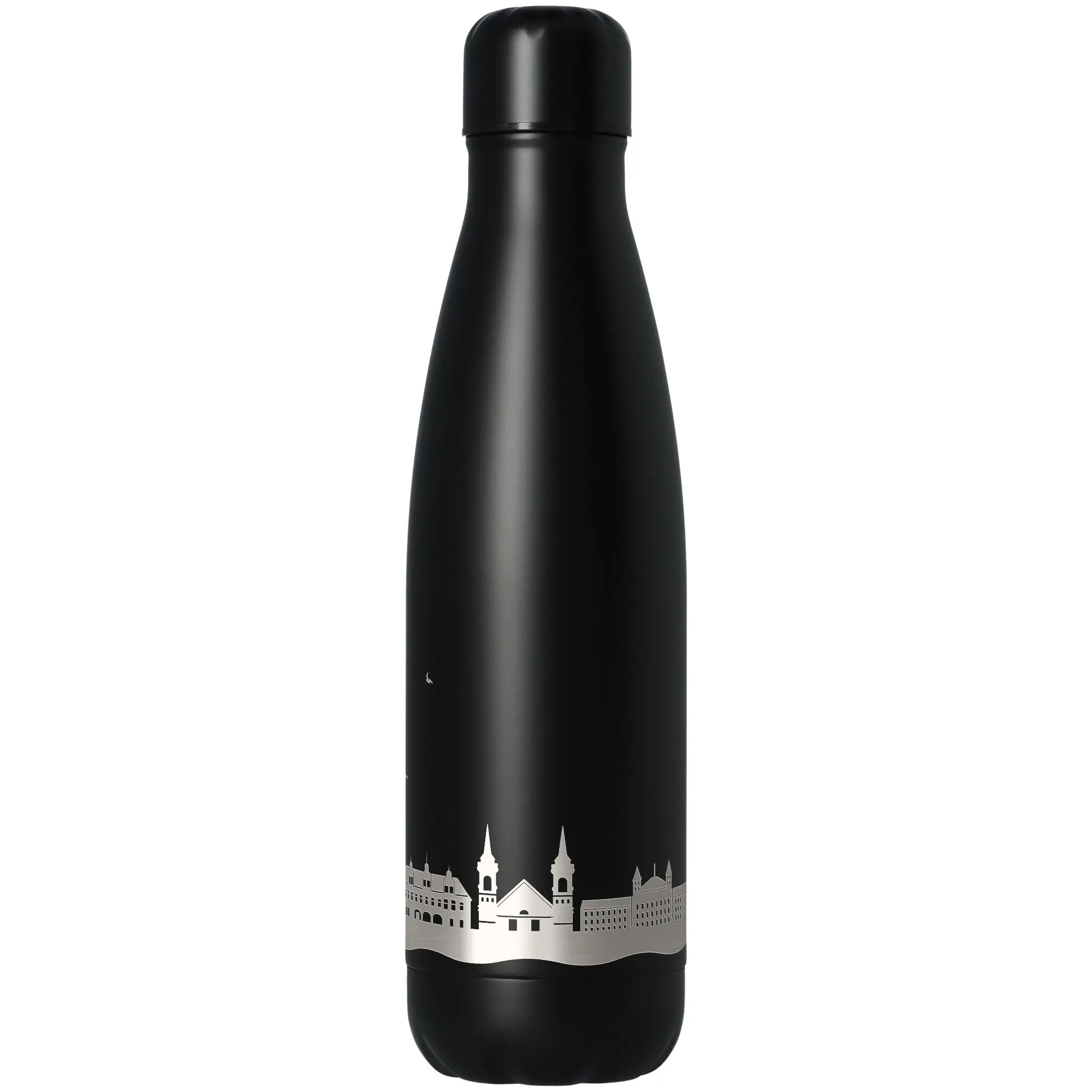 Trinkflasche Skyline Celle Schwarz