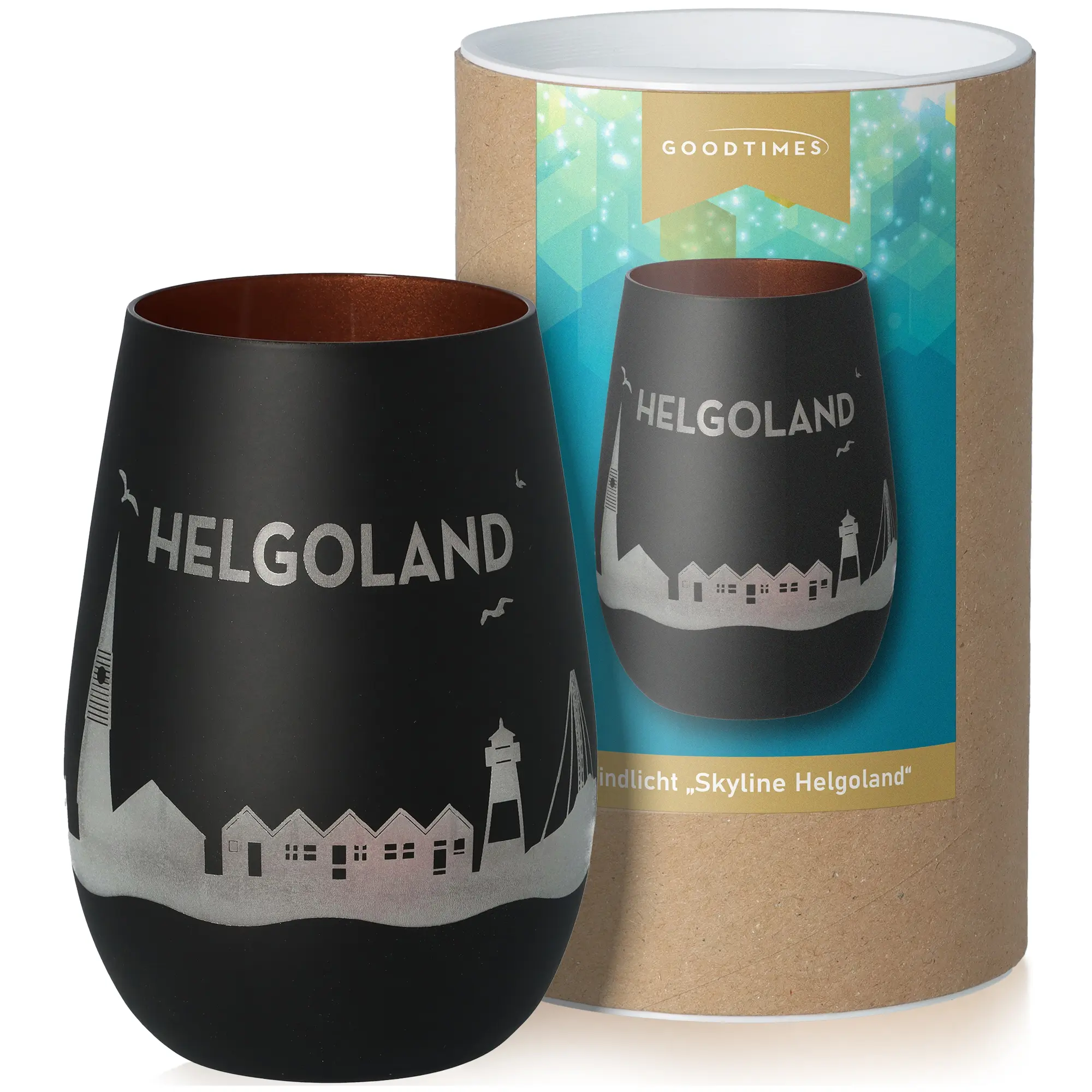 Windlicht Skyline Helgoland