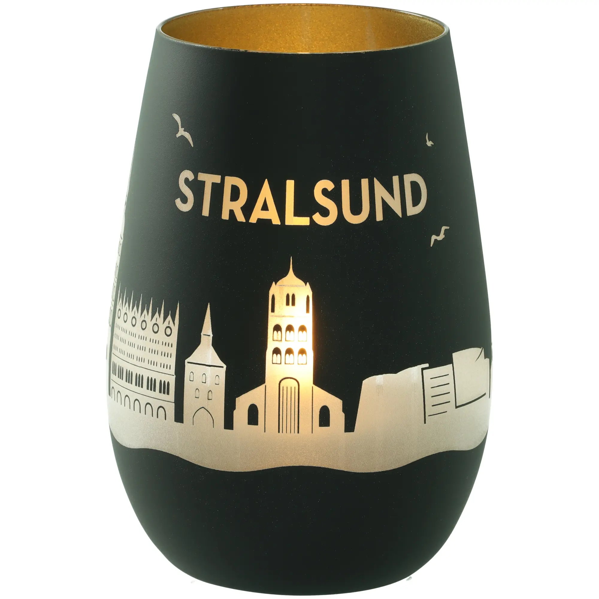 Windlicht Skyline Stralsund