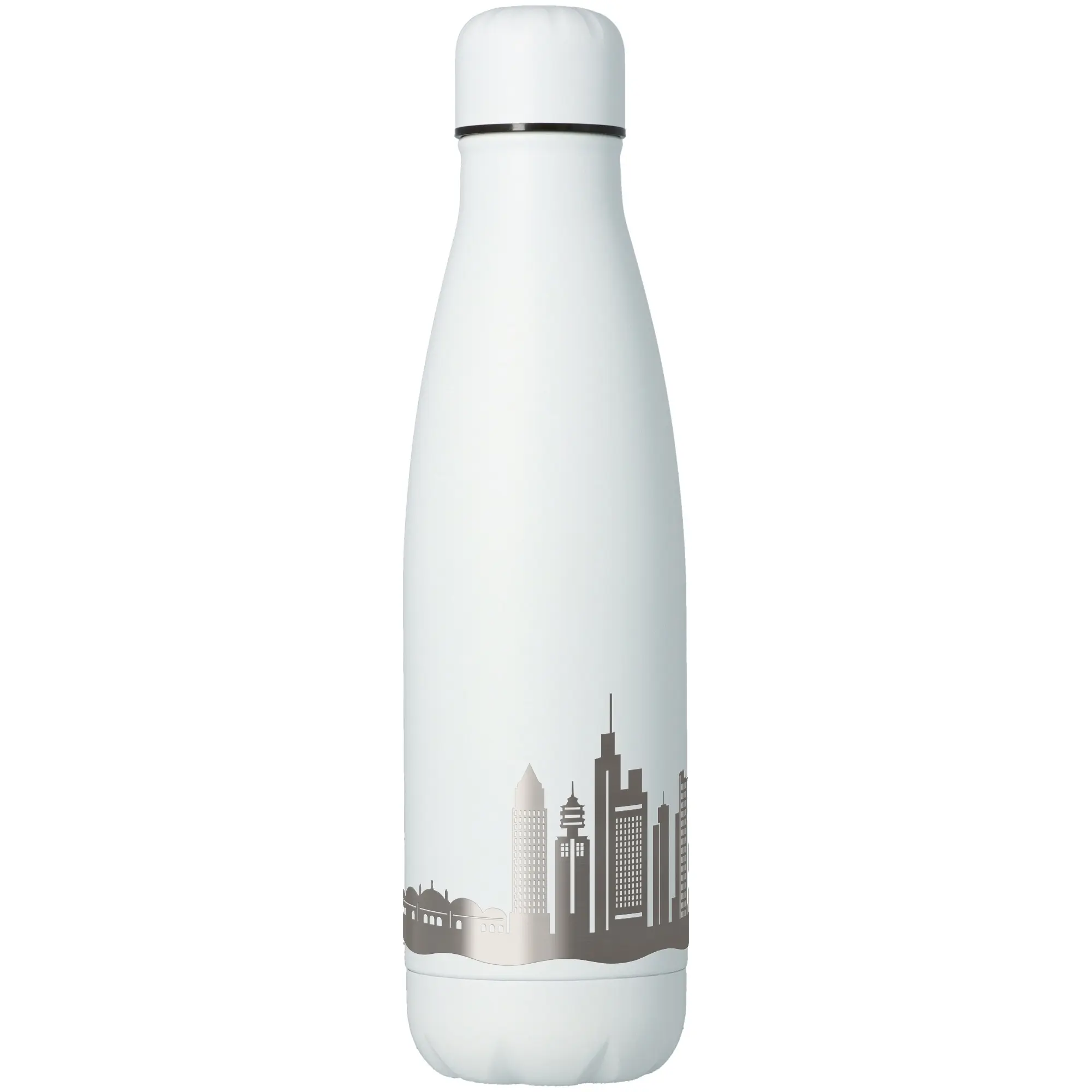 Goodtimes Trinkflasche Skyline Frankfurt Weiß 500ml